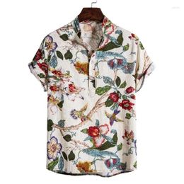 Men's Casual Shirts Luxury Shirt Kit And Blouses Man T-shirt Fashion Clothing Social T-shirts Hawaiian Cotton Oversize