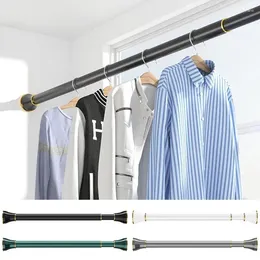 Shower Curtains Non Punching Bathroom Curtain Rod Bracket Suction Cup Clothes Hanging Pole Drying Wardrobe Support