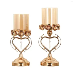 Candle Holders Golden Holder Candleholder Candlestick For Dinner Wedding Decoration Table Centrepiece Housewarming Gift Holiday