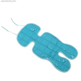 Stroller Parts Accessories Baby stroller cushion summer sleep cushion lined with cold latex silk seat cooling Q240416