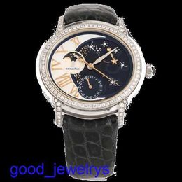 AP Brand Wrist Watch Millennium Series Automatic Machinery 18k White Gold Diamond Women's Luxury Leisure Business Swiss Watch 77315BC.ZZ.D007SU.01