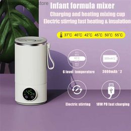 Bottle Warmers Sterilizers# Wireless heater for baby bottles adjustable heating for baby feeding bottles portable baby accessories Q240416