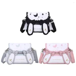 Duffel Bags Women Lolita Bow Tie Bag Japanese Style Kawaii Shoulder Adjustable Strap Sweet Messenger Girls Outdoor Traveling