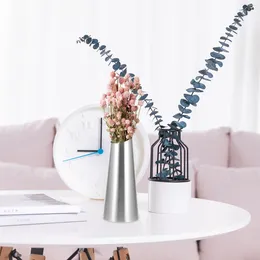 Vases Stainless Steel Vase Durable For Flowers Reliable Arrangement Retro Decor Household Mini Centrepiece