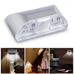 Night Lights LED Intelligent Keyhole Light Lamp Door Lock Sensor Battery Operated Auto Motion Detector For Kitchen Hallway Stairway