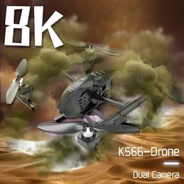 Drones New KS66 Mini Drone Brushless Obstacle Avoidance Optical Flow Position Aerial Photography Professional 4K HD Dual Camera RC Dron 24416