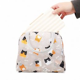 portable Lunch Bags Thermal Insulati Lunch Box Storage Bag Children's School Lunch Box Bag Picnic Storage Large Capacity Tote i4k4#