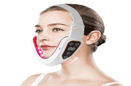 Microcurrent V Face Shape Lifting EMS Slimming Massager Double Chin Remover LED Light Therapy Lift Device 22020925452388389