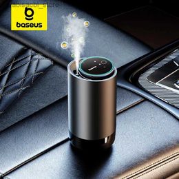 Car Air Freshener Baseus Car Air Freshener For Auto Car Dual-Port Perfume Diffuse Cup Holder Smart APP Control Car Fragrance Atomized Car Diffuser L49