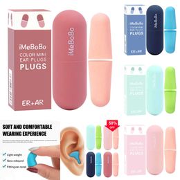 2024 Soundproof Sleeping Ear Plugs Earplugs For Student Sleep Protection Soft Slow Rebound Motorcycle Riding Antinoise Sponge Earplug