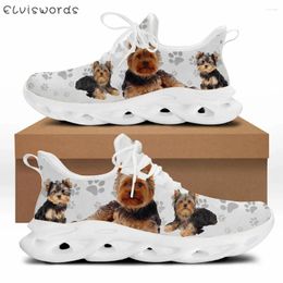 Casual Shoes INSTANTARTS Yorkshire Terrier Print Sneakers Women Dog Brand Design Summer Spring Walking Foorwear Tennis