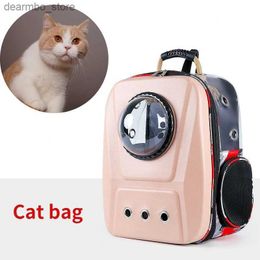 Cat Carriers Crates Houses Outdoor Travel Puppy Cat Backpack Carrier Ba Breathable Pet Space Capsule Transporter Foldable L49