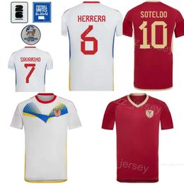 Copa America 2024 Soccer Venezuela Jersey PEREIRA 17 MARTINEZ 15 MURILLO 8 RINCON 5 MORENO 2 VILLANUEVA 16 ROSALES OSORIO RONDON Football Shirt Kits National Team