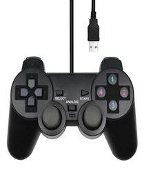 Wired USB PC Game Controller Gamepad For WinXPWin7810 Joypad For PC Windows Computer Laptop Black Game Joystick6781975