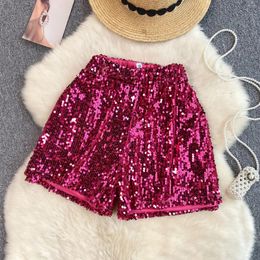Skirts Women Sequin Casual Sexy Shorts Party Fashion Vintage Luxury Goth Spring Summer Clothing