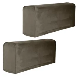 Chair Covers 2 Pcs Plush Sofa Couch Armrest Protector Fabric Arm Guard Armchair Spandex Cover