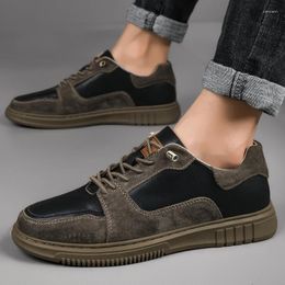 Casual Shoes Fashion Men Sneakers Spring Autumn Sports Shoe Breathable Non-Slip Man Running Business Leather