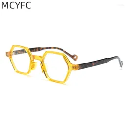 Sunglasses Frames MCYFC Square Irregular TR90 Glasses Literary Retro Style Eyeglasses Frame Hyperopic Myopia Spectacle For Unisex