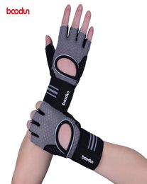 Boodun Sport Weight Lifting Gloves Gym Men Equipment Nonslip Breathable Wrist Wearresistant Fitness Bell Exercise Women Gloves2242569