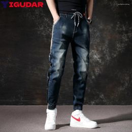 Men's Jeans Arrival Fashion Denim Trousers Korean Style Streetwear Stretch Comfortable Solid Slim Fit Men Classic Casual Pants