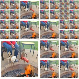 Bbq Tools & Accessories Picnic Shorts And Marshmallow Stainless Steel Barbecue Checked Skewers Funny Man Woman Adt Shape Campfire Ke D Dhuzt