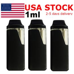 USA STOCK 1.0ml Disposable Vape Pen E-cigarette Mini Pods Box Pens Carts Thick Oil Empty Snap on Tips Rechargeable 280mah Battery Ceramic Coil Vaporizer Custom Logo