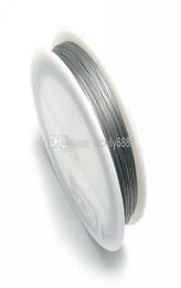 Whole 10PCSLOT 05mm Stainless Steel Wire Beading Wire Nyllon Coated Stainless Steel Wire Jewelry Cords Findings4184684