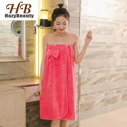 Towel HazyBeauty Women Bath Microfiber Fabric Beach Soft Wrap Skirt Super Absorbent Home For Bathroom 135 85CM