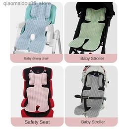 Stroller Parts Accessories Latex cold silk washable childrens mat ice silk mat chair mat new baby stroller mat breathable baby mat Q240416