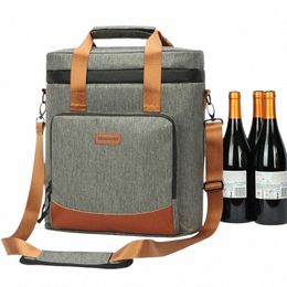 lunch Bag Portable Refrigerators for Food Boxes Wine 100% Leakproof Picnic Cooler Bags Thick Waterproof Thermal Handbags Meals U6AJ#