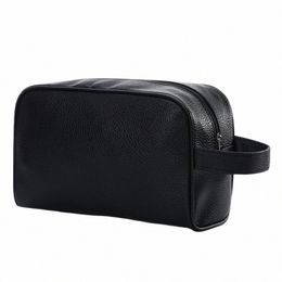 travel Cosmetic Bag with Handle,PU Leather Portable Large Make up Bags,for Women Men Girls Toiletry Makeup Tools Sk P3MC#