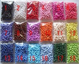 26 Colours for choose Or Mixed Colours BULK 1000 pcs 4MM Sweets Candy Smooth Loose Round Acrylic Beads Findings For DIY Jewelr4949678