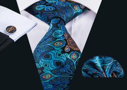 Fast Tie Set Silk School Ties Necktie Handkerchief Cuddlinks Set for Men Gift Set for Wedding Part BusinessN15934288075