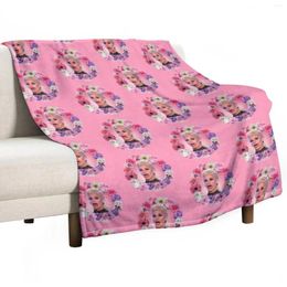 Blankets Shocked Katya Zamolodchikova - Rupaul's Drag Race Throw Blanket Plaid On The Sofa Giant