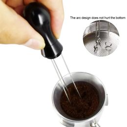 Coffee Tamper 58MM 53mm 51mm Coffee Tamper Leveller Tool Needle Type Coffee Powder Distributor Aluminium Handle Needle