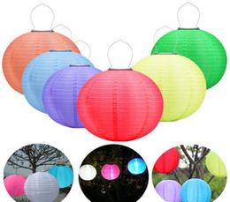 Solar lanterns 25cm waterproof Outdoor Lighting Garden Fairy Lights LED Festival Hanging China Celebration Lamp 7 colors9203722