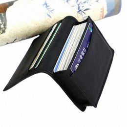 luxury Fi Genuine Leather Card Wallets Men Credit Card Holders Women Card ID Holder Male Organizer Busin Holder g4Ju#