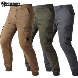 Men's Pants Mens Sports Cargo Japanese Casual Elasticity Multiple Pockets Trousers Multicolor Wear-resistant Outdoor Hiking Overalls