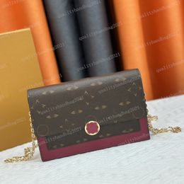 Multiple colors FLORE Chain Wallet Designer Luxury Fashionable WOC Shoulder Bag High Quality Crossbody Bag Multi Card Wallet