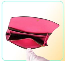 European American fashion Women039s Credit card holder Leather Emile Wallet Hig quality portable White Pink wallet Clutch With 4817464