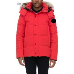 Mens Jacket Canada Puffer Brand Designer Real Coyote Fur Outdoor Wyndham Windbreaker Jassen Outerwear Fourrure Manteau Down Jacket Coat Hiver Parka Doudoune 2753