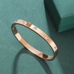 With genuine box Charming Bracelet Jewellery Non Rose Gold Diamond Buckle Bracelet Personalised Hand Jewel with cart original bracelets