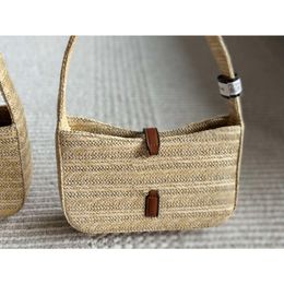 Fashion Women Bag Luxury Shouder Bags Vintage Designer Straw Underarm Bag Vacation Small Capacity Metal Sheet Buckle Bags For Women CYX041601