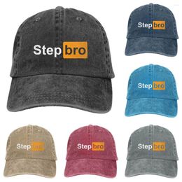 Berets STEP BRO Mens Cap Pigment Black Womens Trucker Hat Cool Vintage Washed Distressed Baseball Caps Golf Dad Hats For Men Women