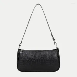 Bag Simple Style Shoulder Baguette Bags Alligator Pattern Hand Messenger PU Leather Women Handbags Purse Underarm Clutch
