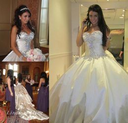 Pnina Tornai Wedding Dresses Romantic Ball Gown Sparkly Crystal Beaded Long Dream Princess Church Bridal Party Gowns4354462