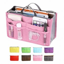 organizer Insert Bag Women Nyl Travel Insert Organizer Handbag Purse Large liner Lady Makeup Cosmetic Bag Cheap Female Tote h6VZ#