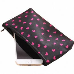 new Portable Travel Cosmetic Bag Makeup Case Heart Dot Print Toiletry W Organiser Makeup Bag Beauty Pouch Bags for Women U8ZC#