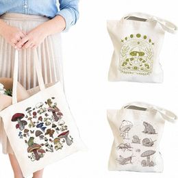 vivid Mushroom Tote Bag Cute Totes Mushroom Cottagecore Goblincore Bag Shop Bag Eco Friendly Canvas Gift Basic u4er#