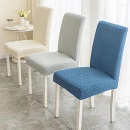 Chair Covers 1pc Jacquard Fabric Cover Universal Size Polyester Stretch Seat Slipcovers For Dining Room Home Decor